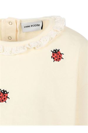 felpa in cotone bianco MINI RODINI KIDS | 2522010711OFFWHITE